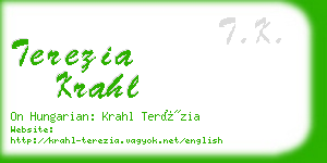 terezia krahl business card